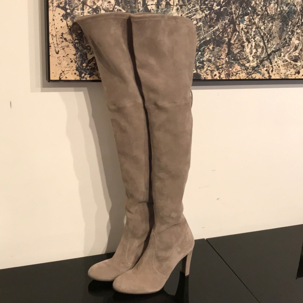 NEW STUART WEITZMAN HIGHLAND SUEDE OTK BOOTS